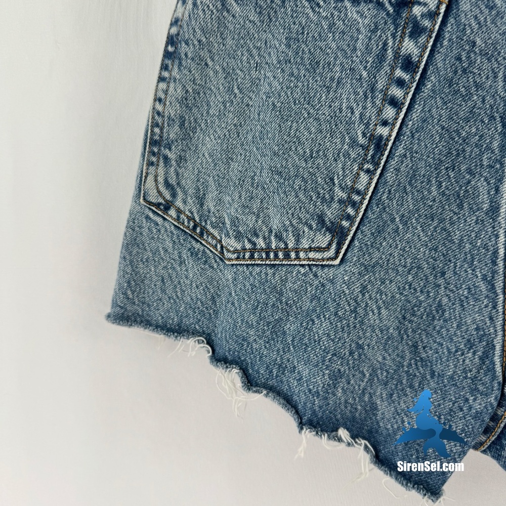 1282 rag & bone Maya High-Rise Short – 26 – Calypso (Blue) - Picture 11 of 16